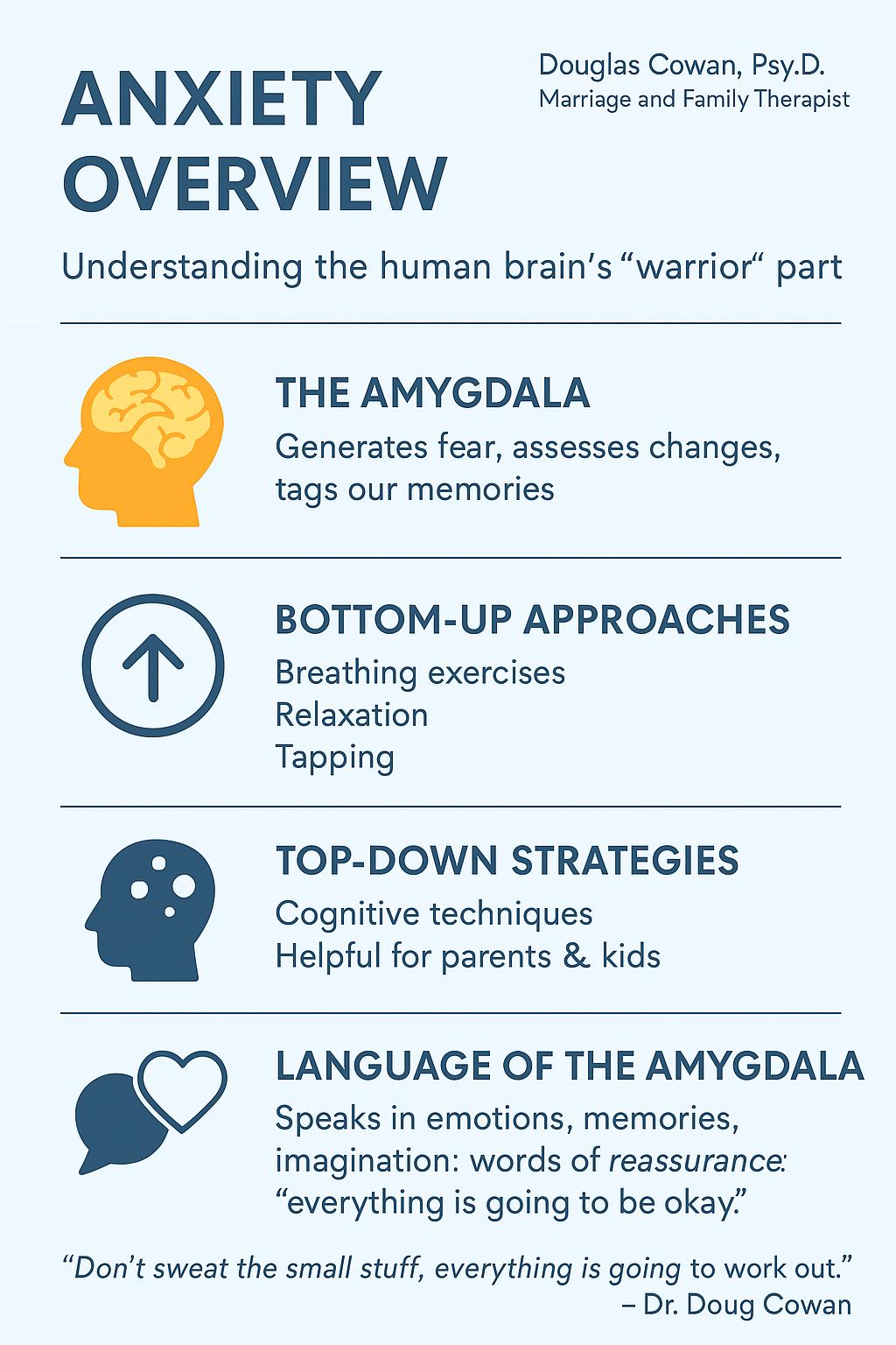 Anxiety Overview: Understanding the Emotional Brain Infographic