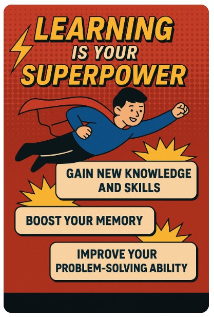 Learning is a Superpower Infographic