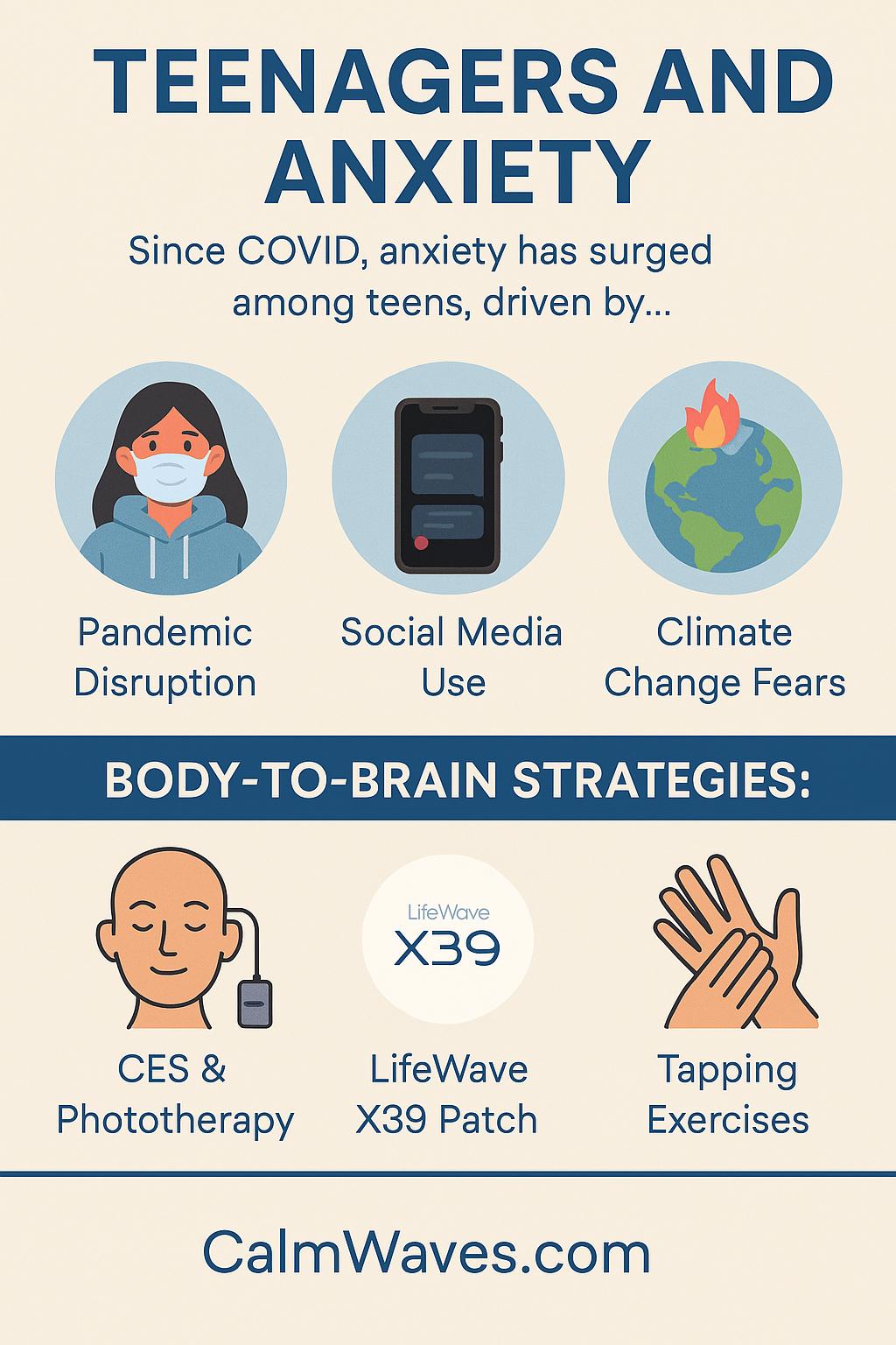 Teenagers and Anxiety Infographic